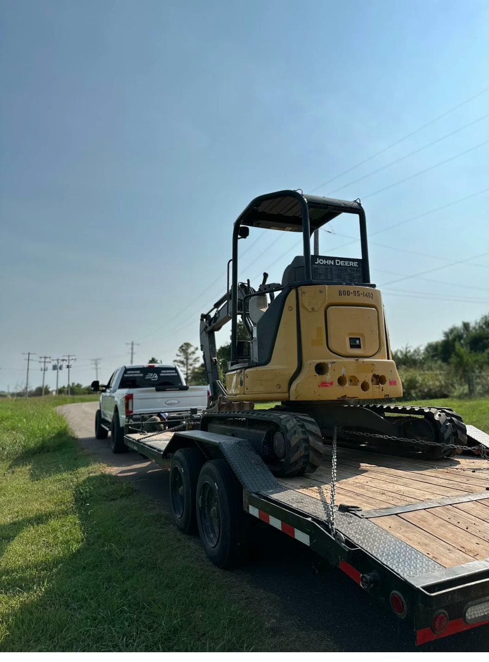 Trailer loaded with household junk on a Big Project Solutions job in the Oklahoma City metro
